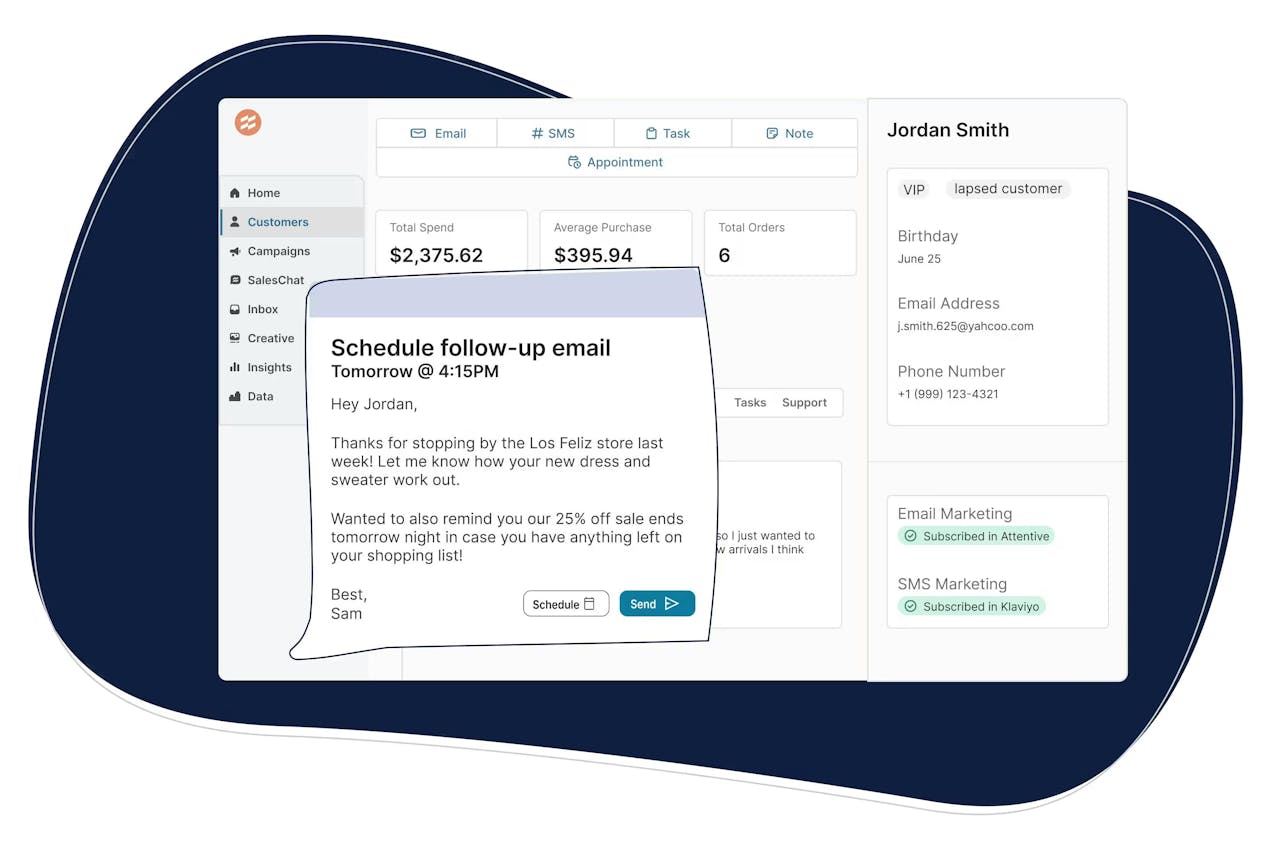 Customer relationship management for retail from Endear.