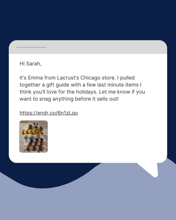 Email box depicting an email conversation