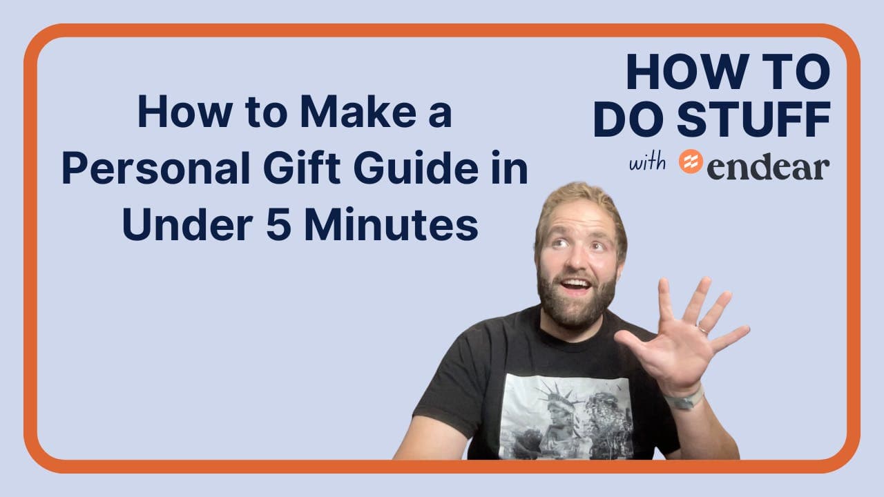 youtube video thumbnail: How to Make a Personal Gift Guide for Every Customer in Under 5 Minutes