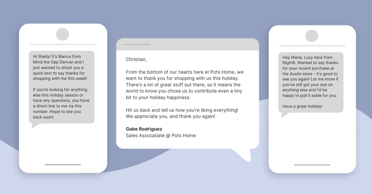 SMS Campaign templates from Endear for showing gratitude to customers