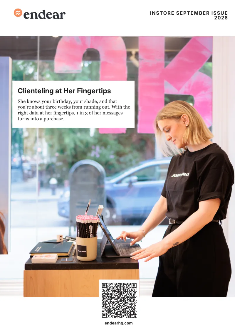 Back cover — Clienteling at her fingertips. Page 28 of 28.